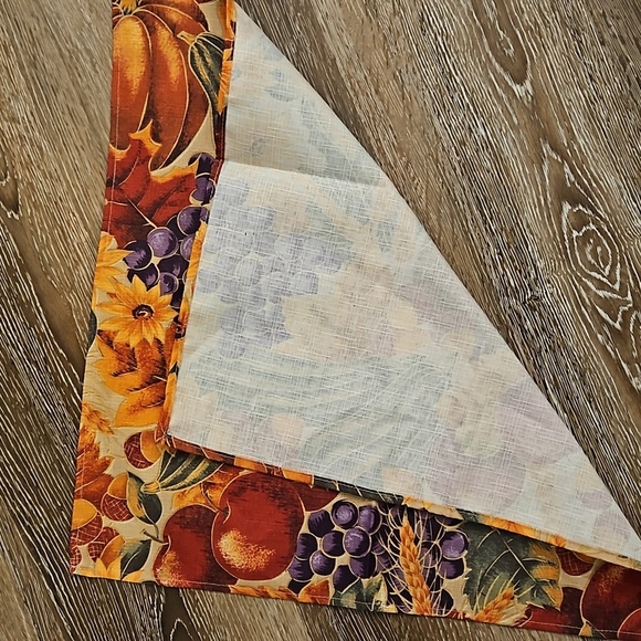 Fall Harvest Dinner Napkins Set Of 6 - Picture 3 of 5